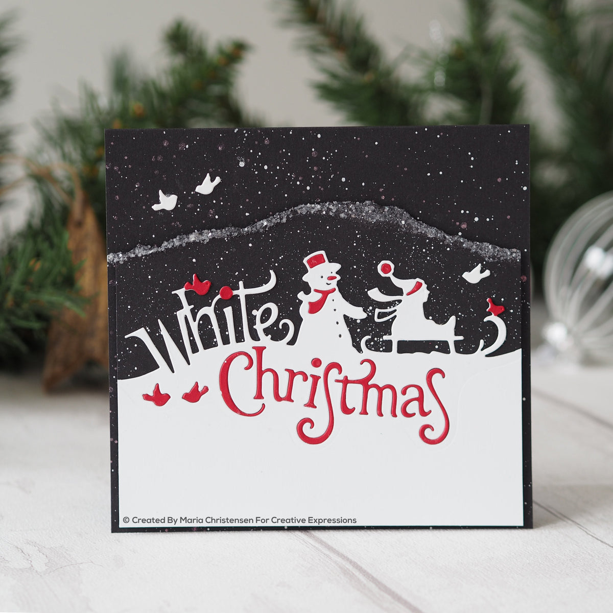 Paper Cuts Edger White Christmas Craft Die-3