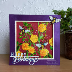Creative Expressions Paper Cuts Bees & Blooms Double Edger Craft Die-4