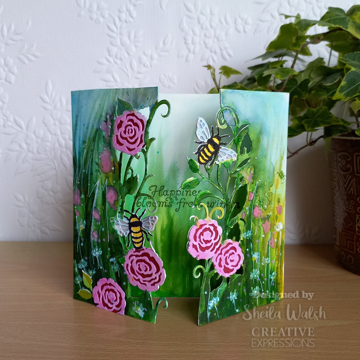 Creative Expressions Paper Cuts Bees & Blooms Double Edger Craft Die-3