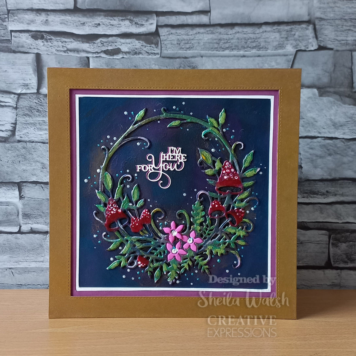 Creative Expressions Paper Cuts Autumnal Wreath Craft Die-3