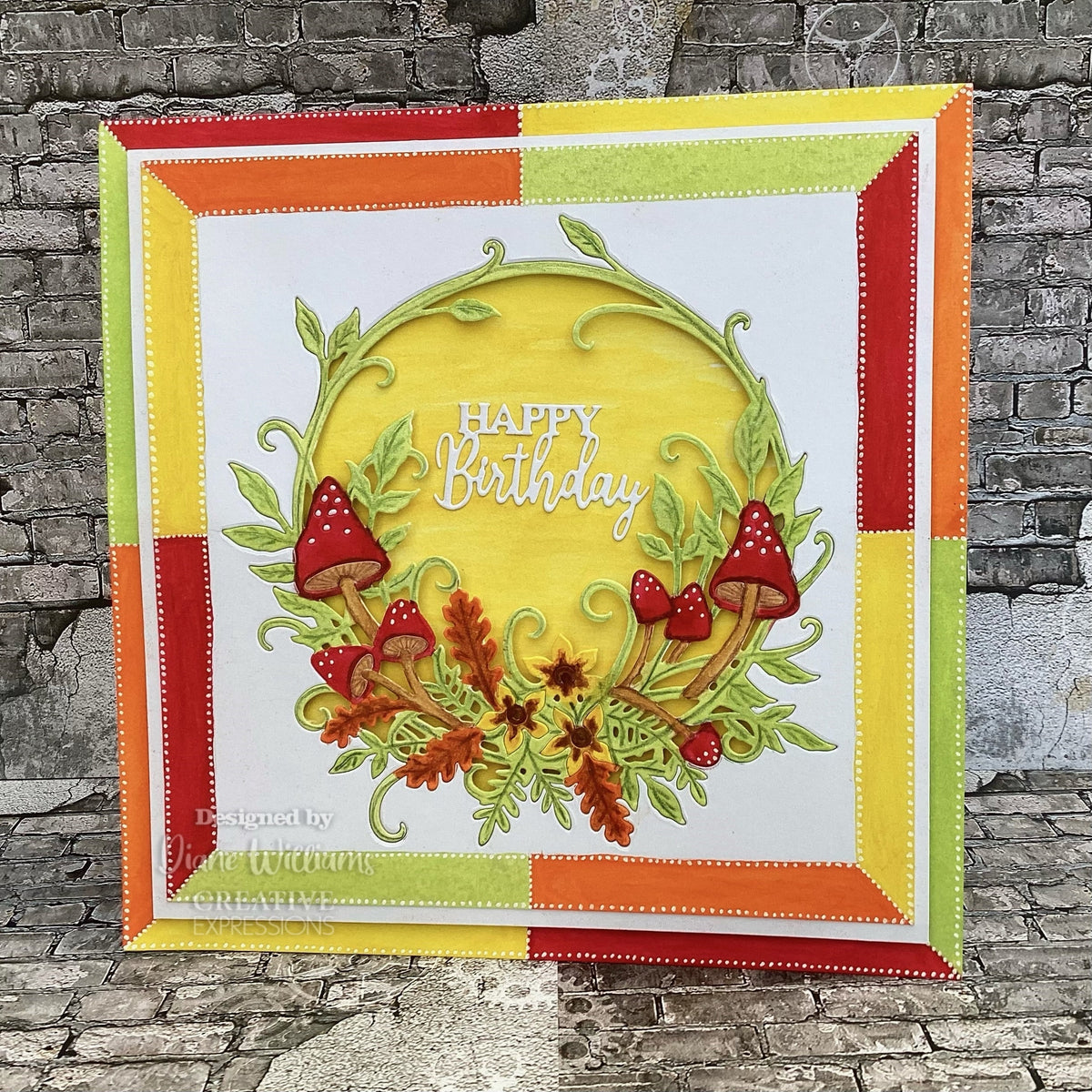 Creative Expressions Paper Cuts Autumnal Wreath Craft Die-5