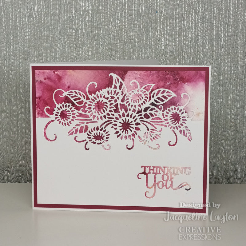 Creative Expressions Paper Cuts Wild Sunflower Edger Craft Die-5