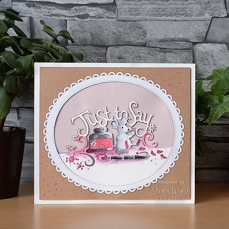 Creative Expressions Paper Cuts Just To Say Edger Craft Die-2