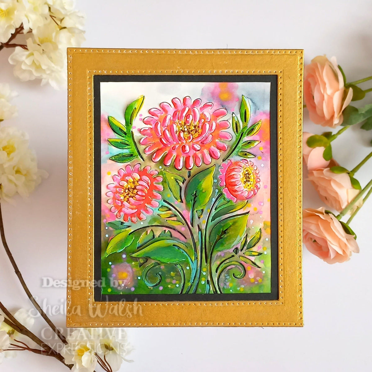 Creative Expressions Paper Cuts Cut & Lift Zinnia Craft Die-2