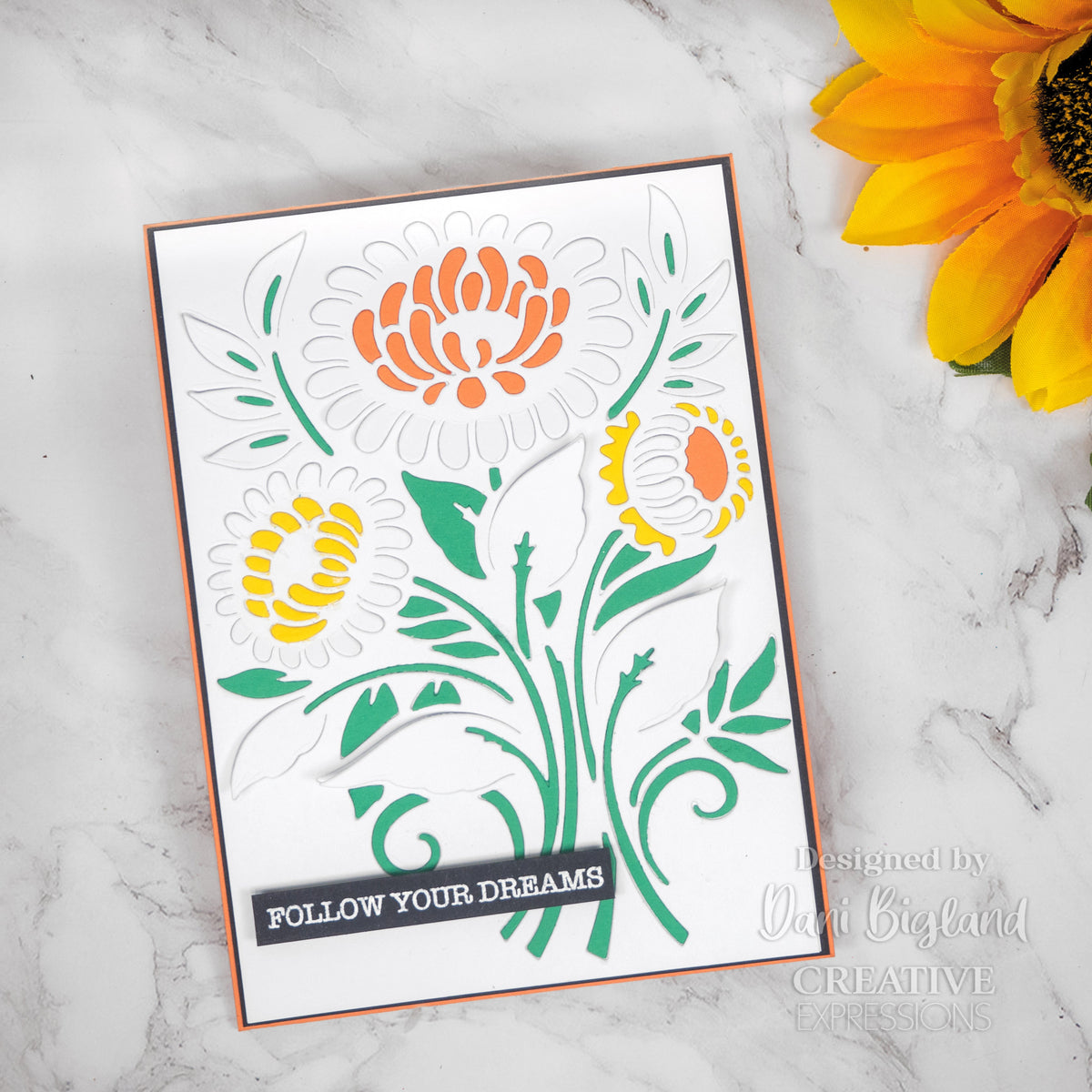 Creative Expressions Paper Cuts Cut & Lift Zinnia Craft Die-3