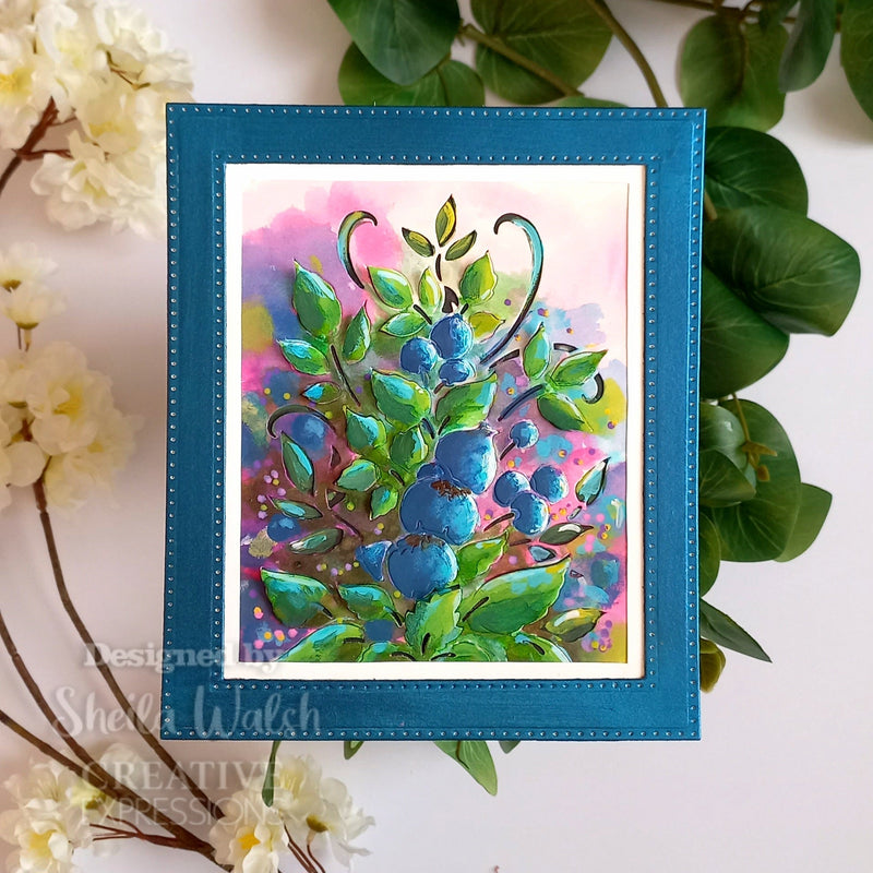 Creative Expressions Paper Cuts Cut & Lift Blueberry Bliss Craft Die-2