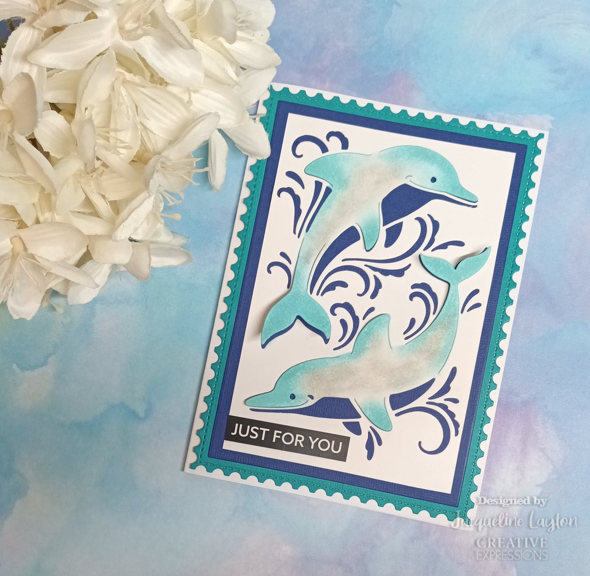 Creative Expressions Paper Cuts Cut & Lift Dolphin Dive Craft Die-3