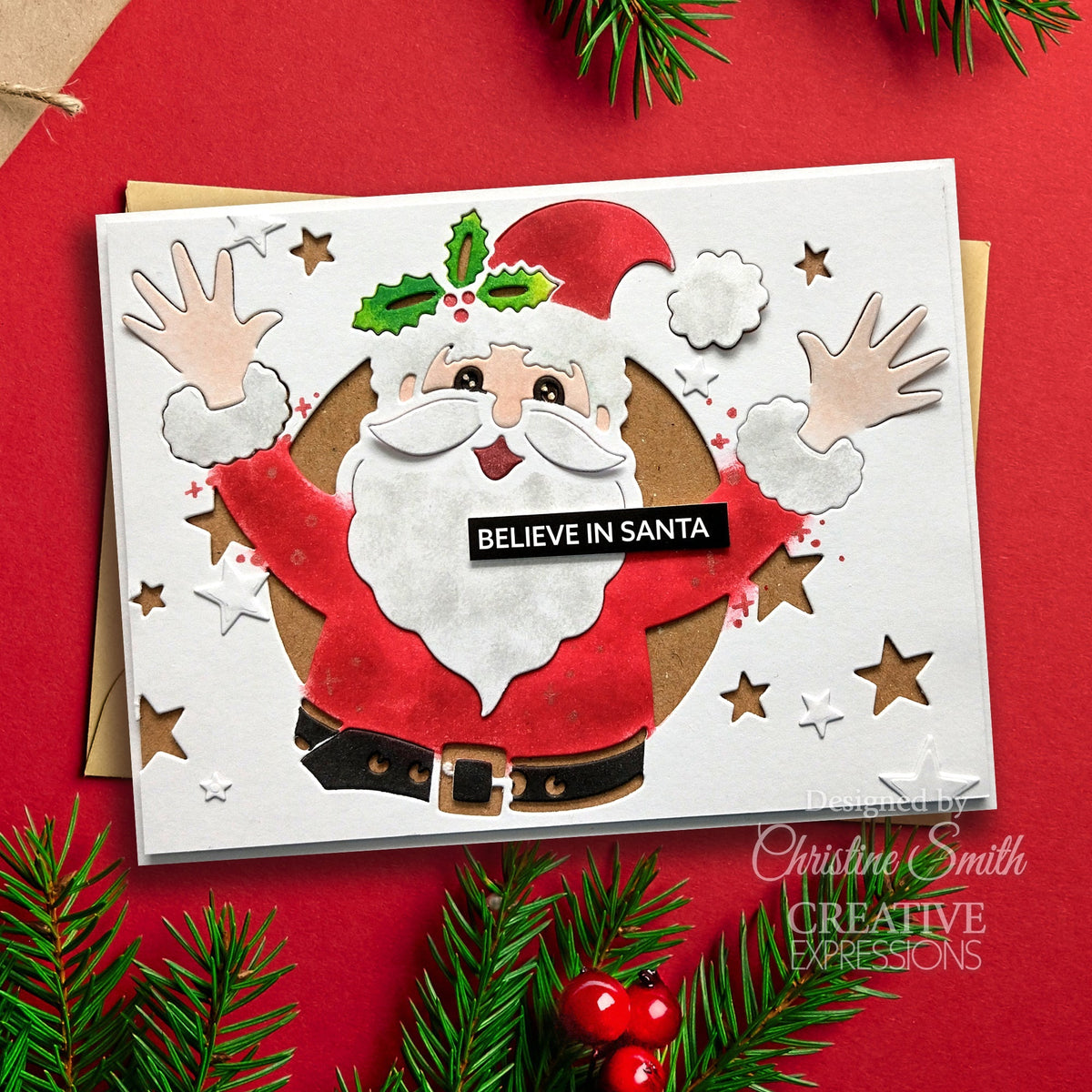 Troquel para manualidades Jolly Santa de la colección Cut & Lift de Creative Expressions Paper Cuts-5