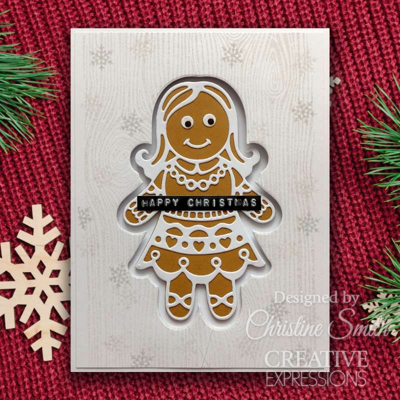 Creative Expressions Paper Cuts Festive Gingerbread Girl Craft Die-7