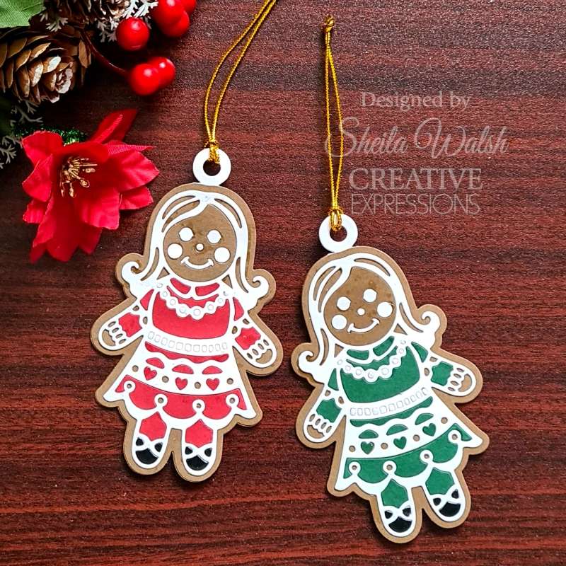 Creative Expressions Paper Cuts Festive Gingerbread Girl Craft Die-8