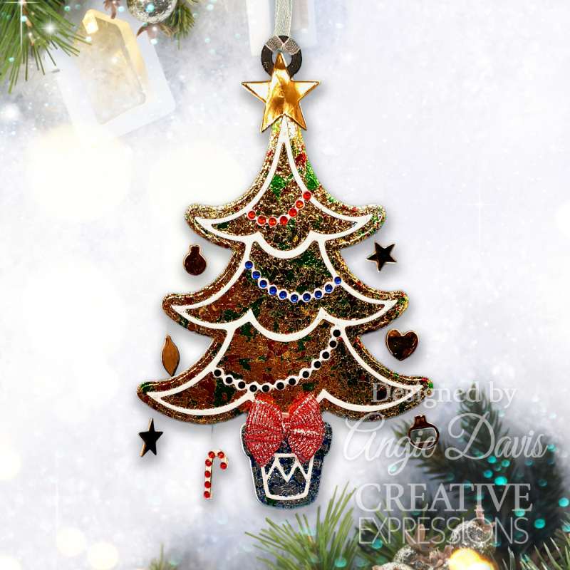 Creative Expressions Paper Cuts Festive Christmas Tree Craft Die-8