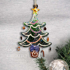 Creative Expressions Paper Cuts Festive Christmas Tree Craft Die-6