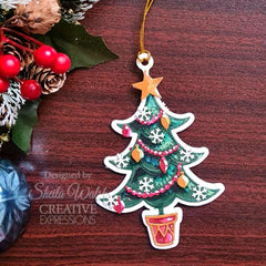 Creative Expressions Paper Cuts Festive Christmas Tree Craft Die-14