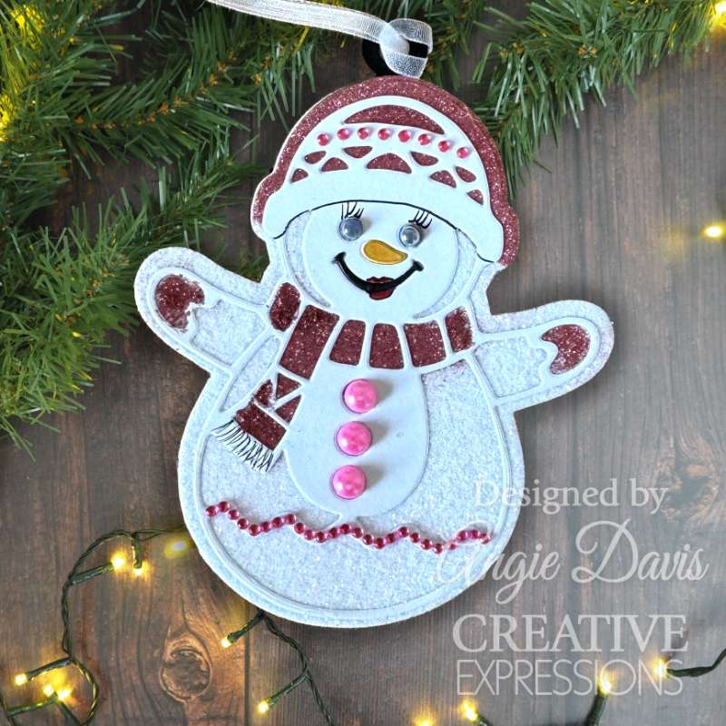 Creative Expressions Paper Cuts Festive Snowman Craft Die-3