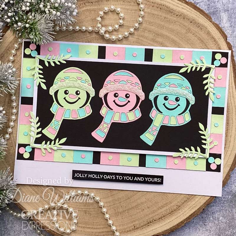 Creative Expressions Paper Cuts Festive Snowman Craft Die-7