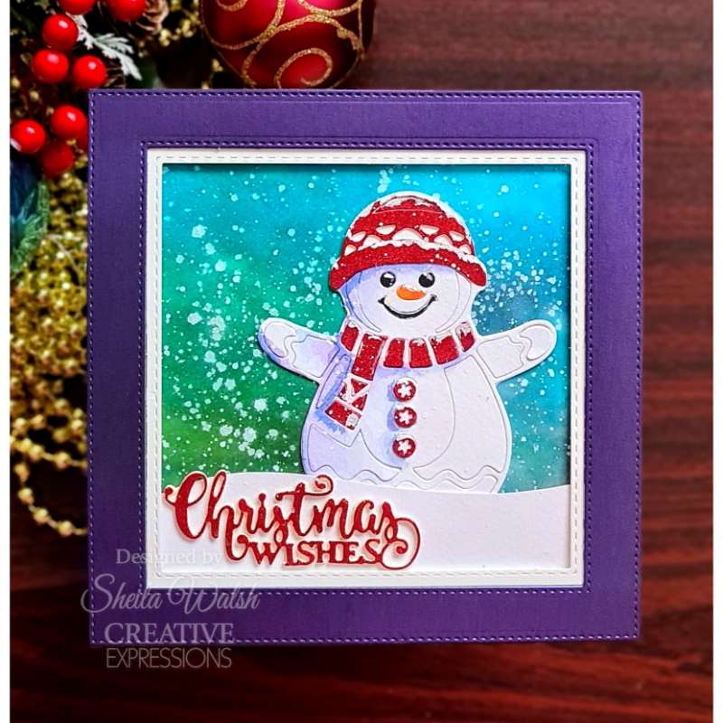 Creative Expressions Paper Cuts Festive Snowman Craft Die-9