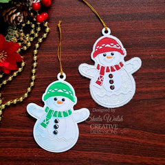 Creative Expressions Paper Cuts Festive Snowman Craft Die-10