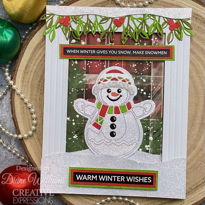 Creative Expressions Paper Cuts Festive Snowman Craft Die-8