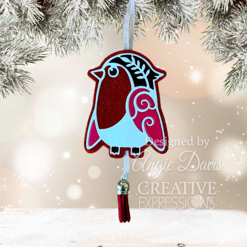 Creative Expressions Paper Cuts Festive Robin Craft Die-8