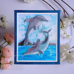 Creative Expressions Paper Cuts Cut & Lift Dolphin Dive Craft Die-2