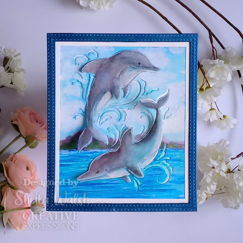 Creative Expressions Paper Cuts Cut & Lift Dolphin Dive Craft Die-2