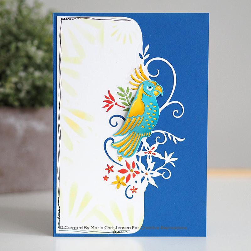 Paper Cuts Edger Charming Parrot Craft Die-2