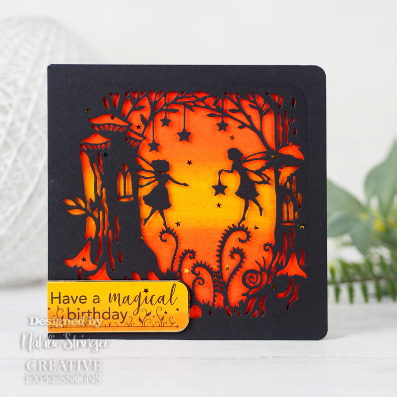 Creative Expressions Fairy Sentiments A5 Clear Stamp Set-5