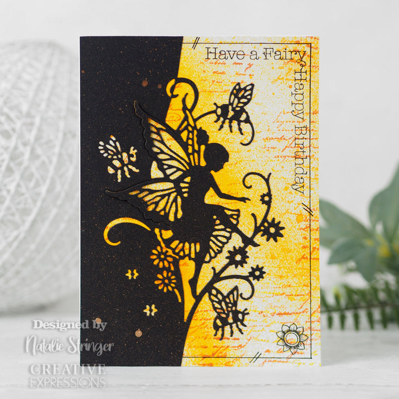 Creative Expressions Fairy Sentiments A5 Clear Stamp Set-6