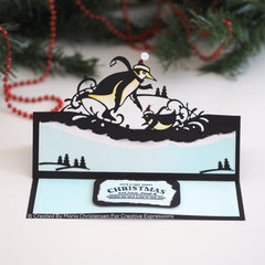 Creative Expressions Paper Cuts Edger Penguins Sledding Craft Die-2