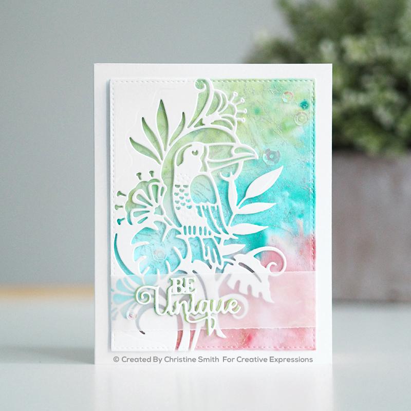 Paper Cuts Edger Tropical Toucan Craft Die-4