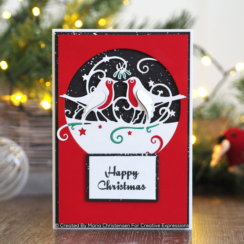 Creative Expressions Paper Cuts Edger Under the Mistletoe Craft Die-3