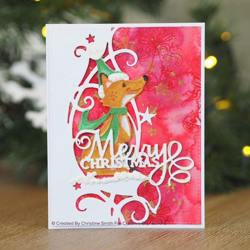 Creative Expressions Paper Cuts Edger Winter Fox Craft Die-3