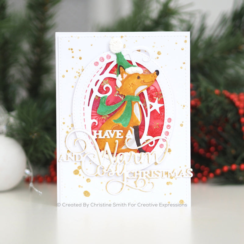 Creative Expressions Paper Cuts Edger Winter Fox Craft Die-2