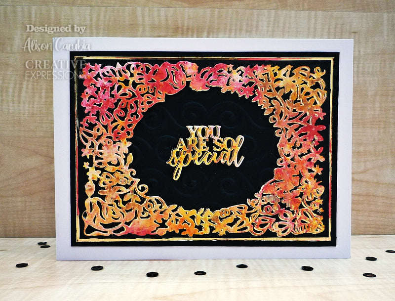 Creative Expressions Paper Panda Petite Fleur Frame Craft Die-2