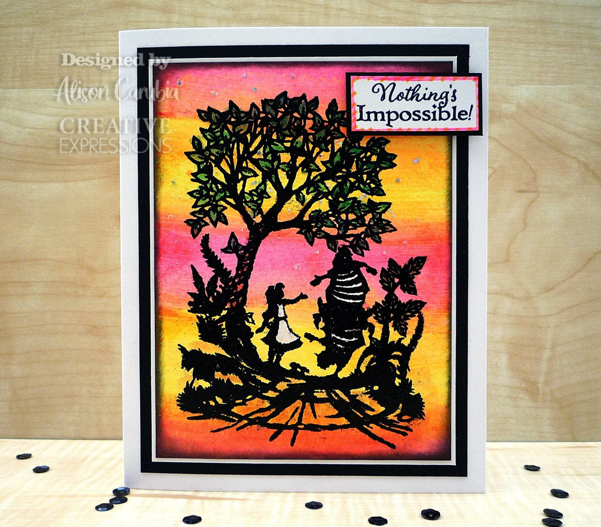 Creative Expressions Paper Panda Tweedledum and Tweedledee Pre Cut Rubber Stamp-2
