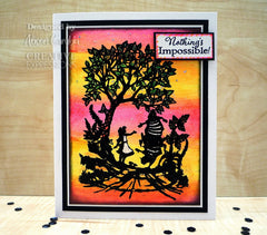 Creative Expressions Paper Panda Tweedledum and Tweedledee Pre Cut Rubber Stamp-2