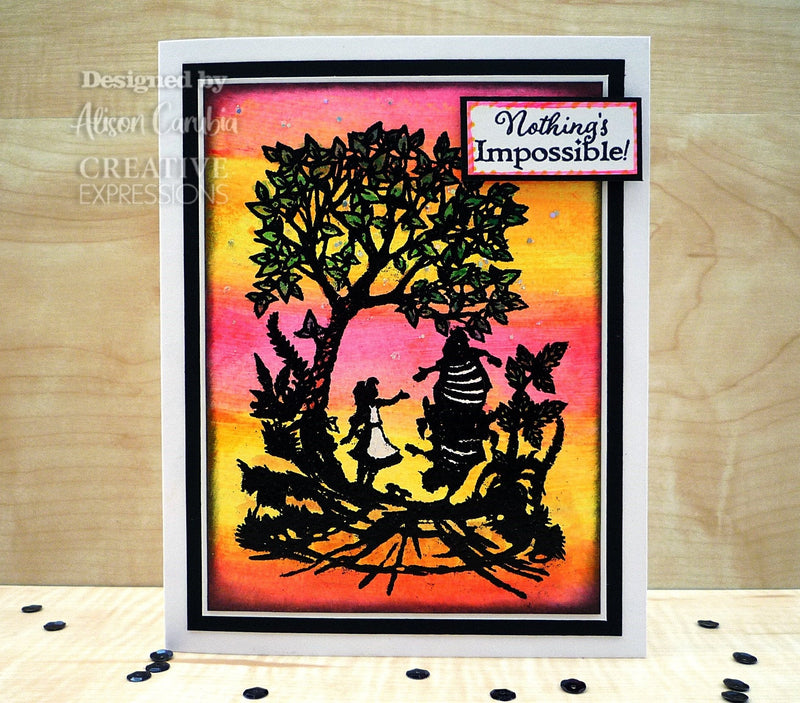 Creative Expressions Paper Panda Tweedledum and Tweedledee Pre Cut Rubber Stamp-2