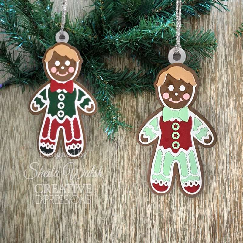Matrice de découpe Creative Expressions Paper Cuts - Bonhomme en pain d'épices festif-3