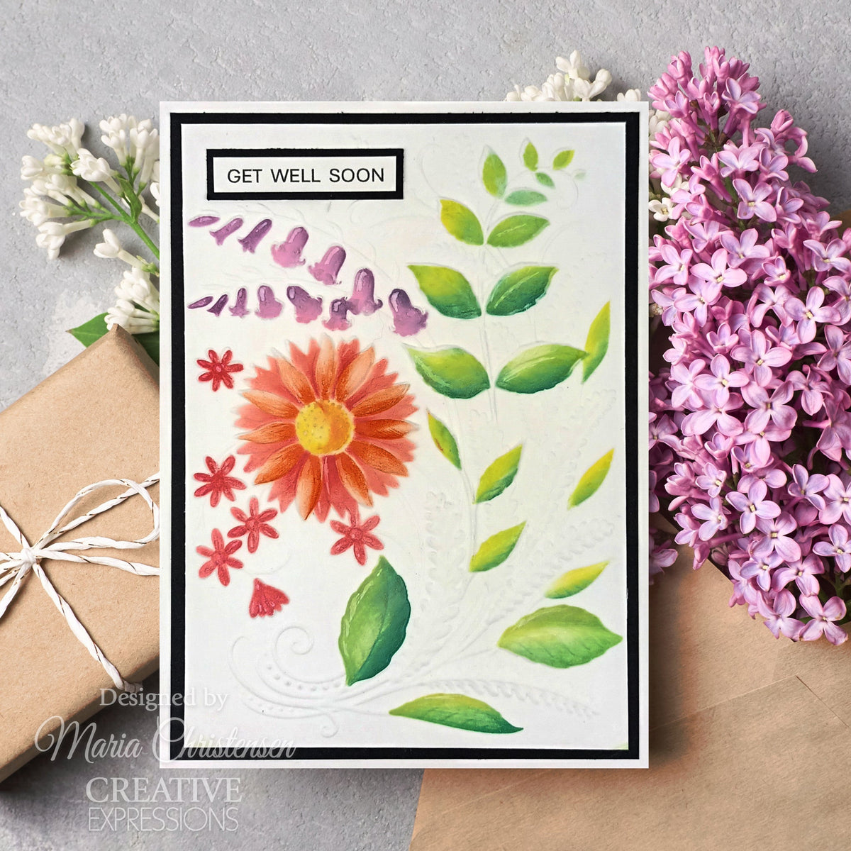 Set de 2 plantillas para colorear Creative Expressions Sunshine Serenade Companion, 6 pulg. x 8 pulg.-8