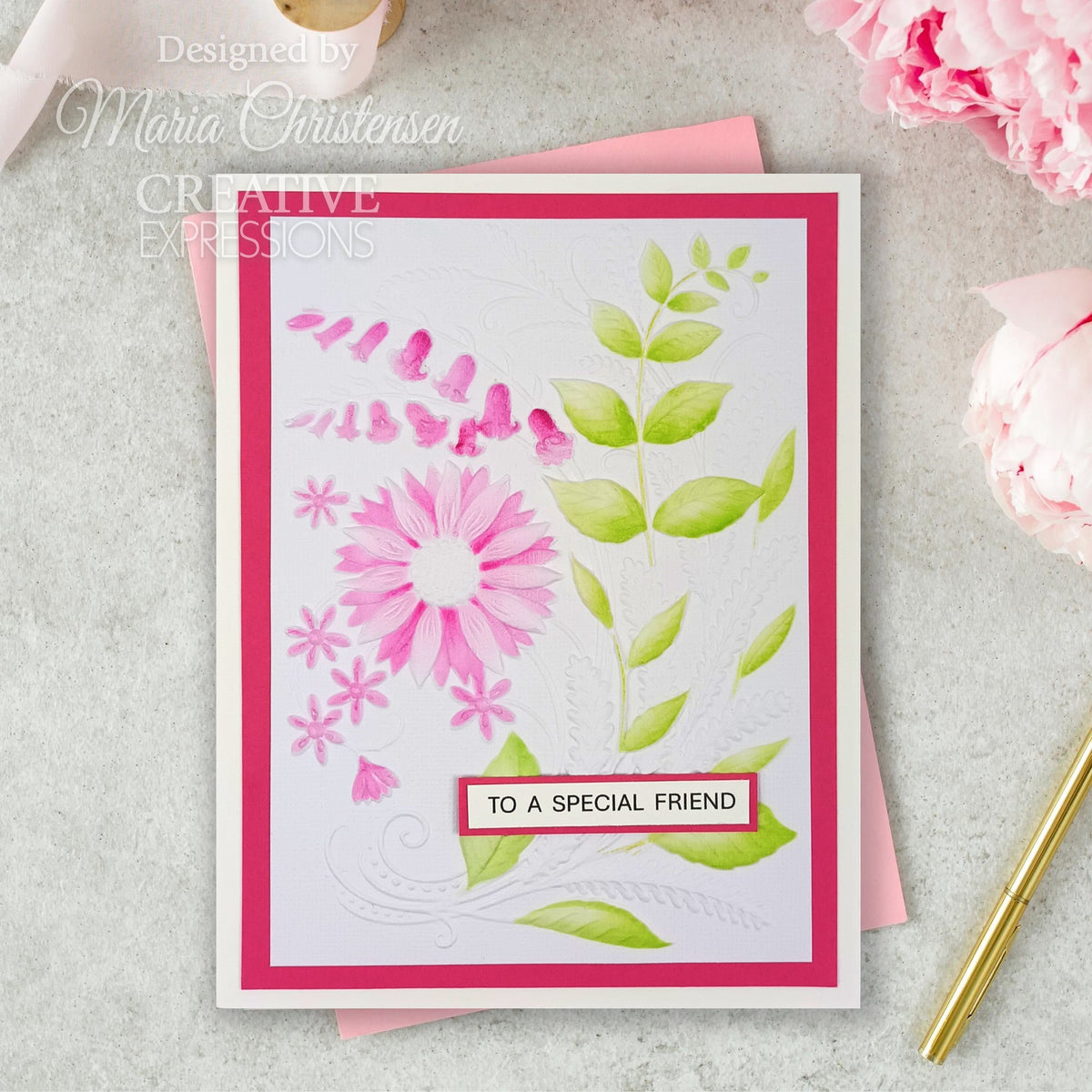Set de 2 plantillas para colorear Creative Expressions Sunshine Serenade Companion, 6 pulg. x 8 pulg.-9