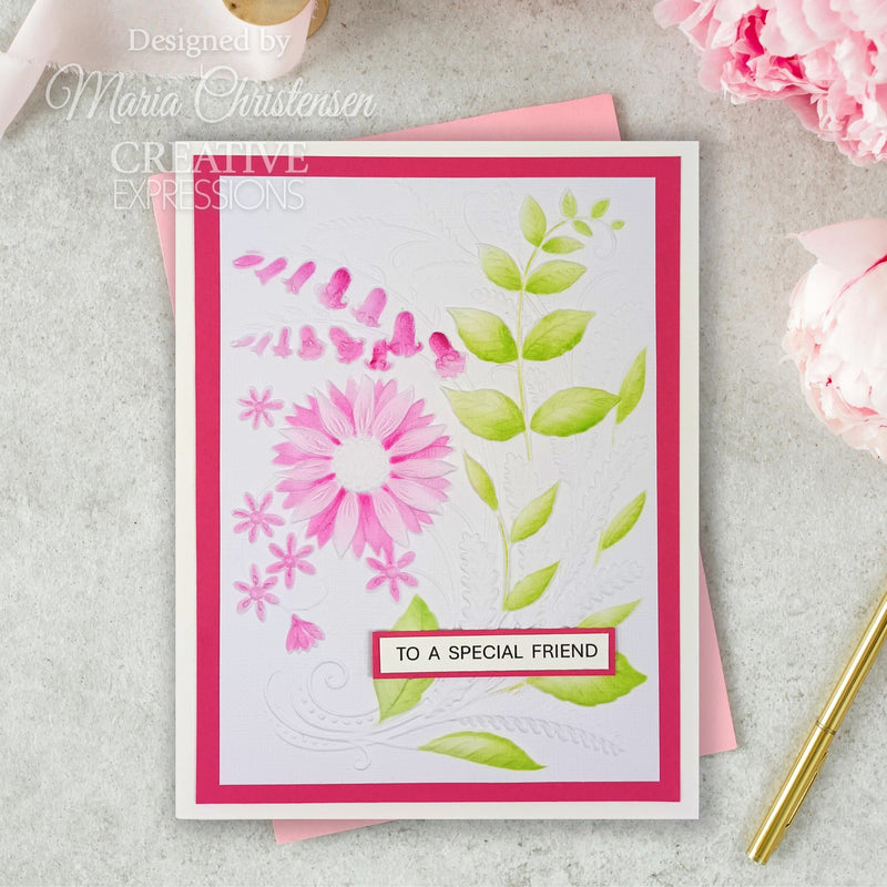 Set de 2 plantillas para colorear Creative Expressions Sunshine Serenade Companion, 6 pulg. x 8 pulg.-9