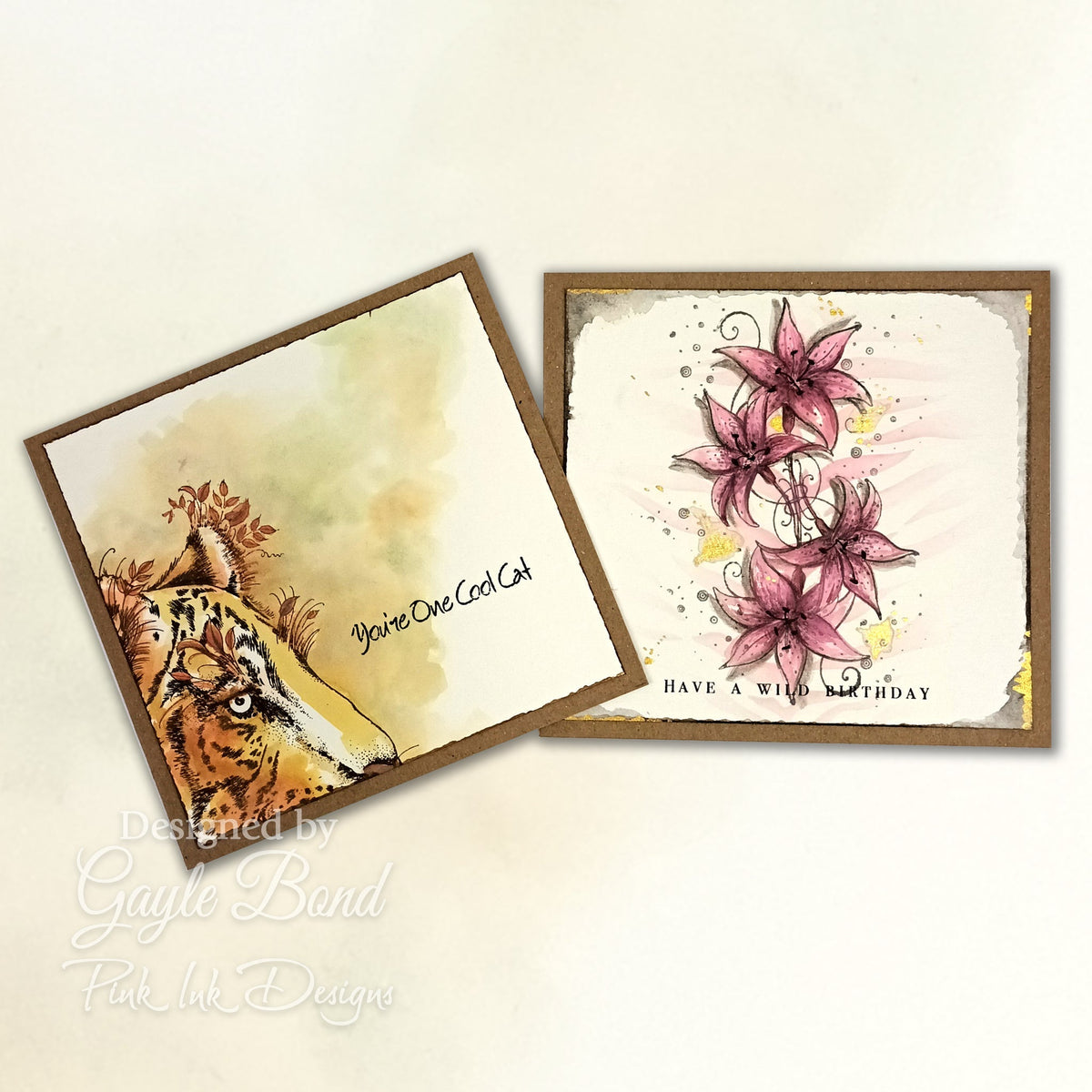 Pink Ink Designs Sher Khan 6 in x 8 in Clear Stamp Set-3