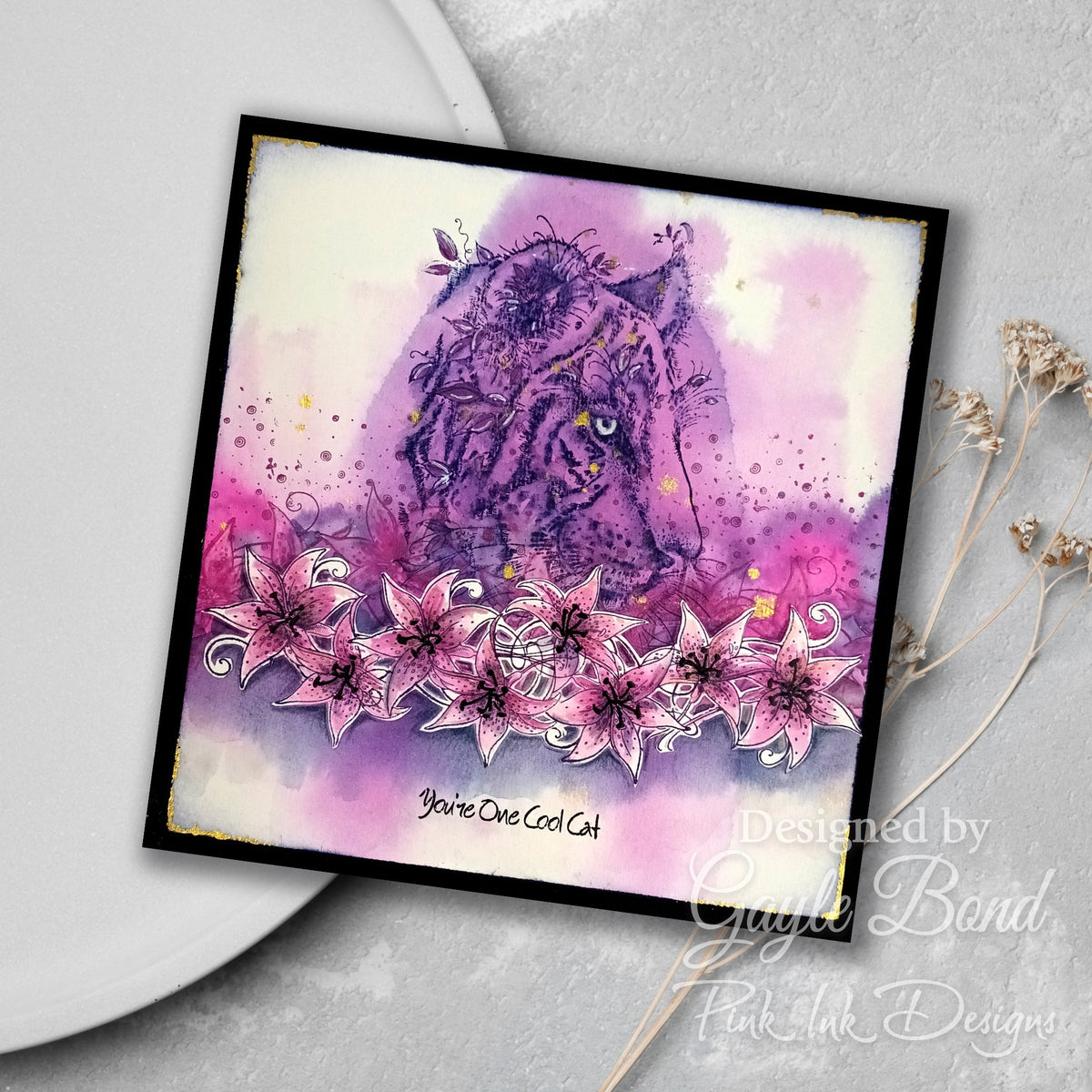 Pink Ink Designs Sher Khan 6 in x 8 in Clear Stamp Set-5