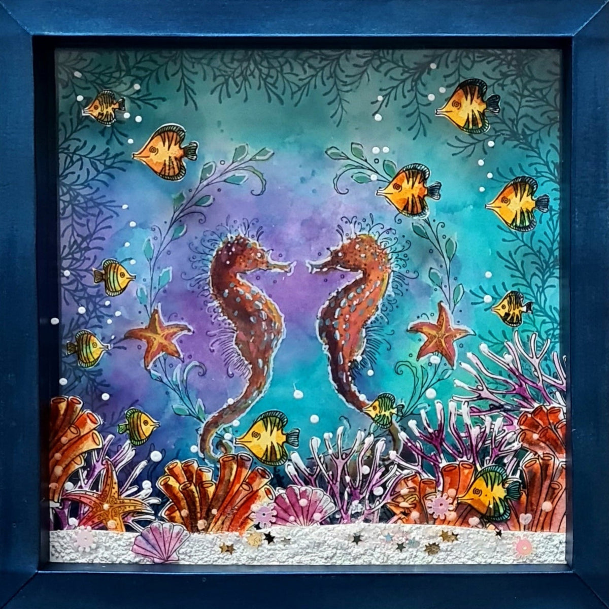 Set de sellos transparentes Seas The Day de 6 pulgadas x 8 pulgadas de Pink Ink Designs-3