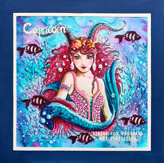 Pink Ink Designs Capricorn 15,2 x 20,3 cm Lot de Tampons Transparents-7