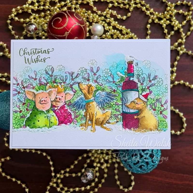 Pink Ink Designs Pigs In Blankets 6 in x 8 in Clear Stamp Set-2