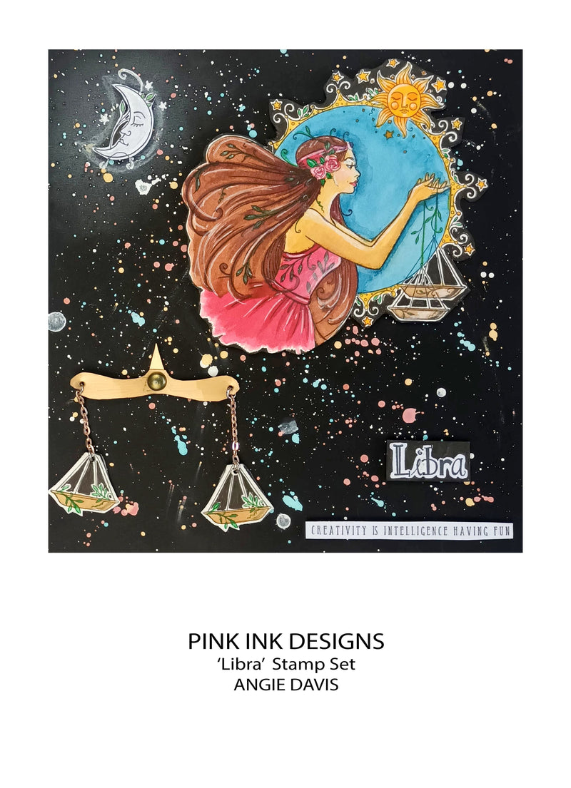 Pink Ink Designs Libra, lot de tampons transparents, 15,24 cm x 20,32 cm-2