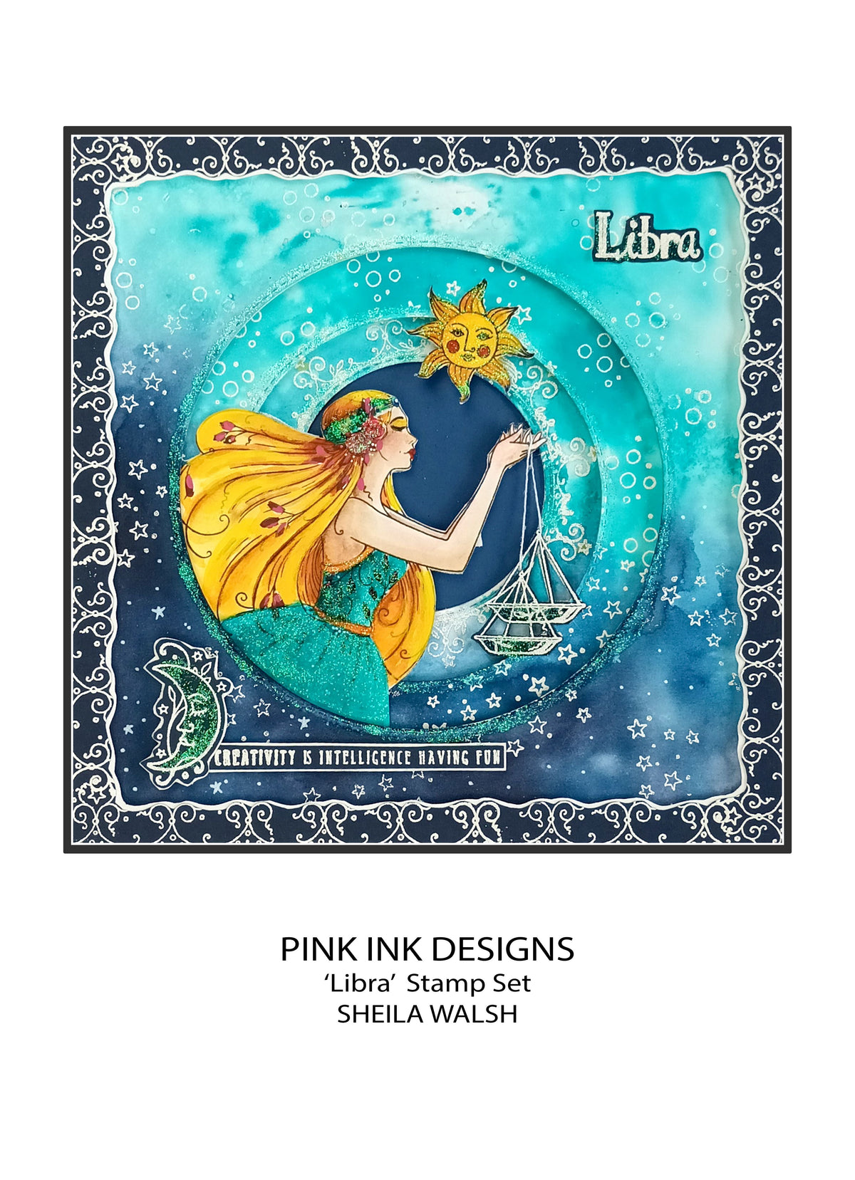 Pink Ink Designs Libra, lot de tampons transparents, 15,24 cm x 20,32 cm-5
