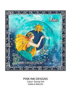 Pink Ink Designs Libra, lot de tampons transparents, 15,24 cm x 20,32 cm-5