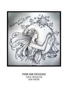 Pink Ink Designs Libra, lot de tampons transparents, 15,24 cm x 20,32 cm-7